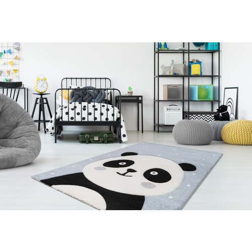 KIDS PANDA BLAUW VLOERKLEED