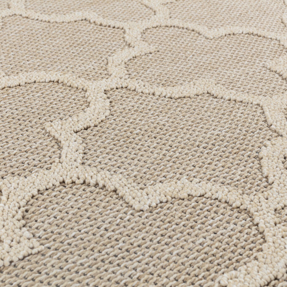 Tenedo Indoor & Outdoor Beige vloerkleed - Barok Design