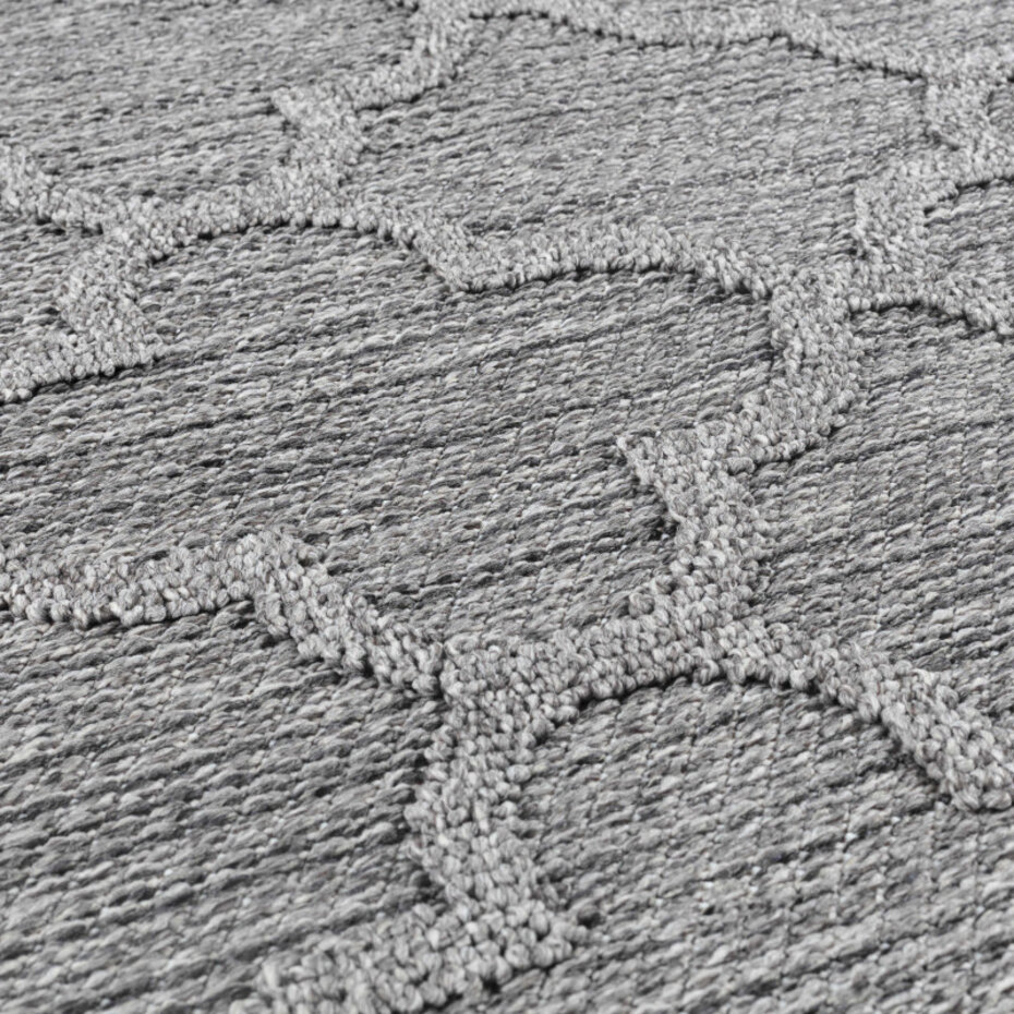 Tenedo Indoor & Outdoor Grijs vloerkleed - Barok Design