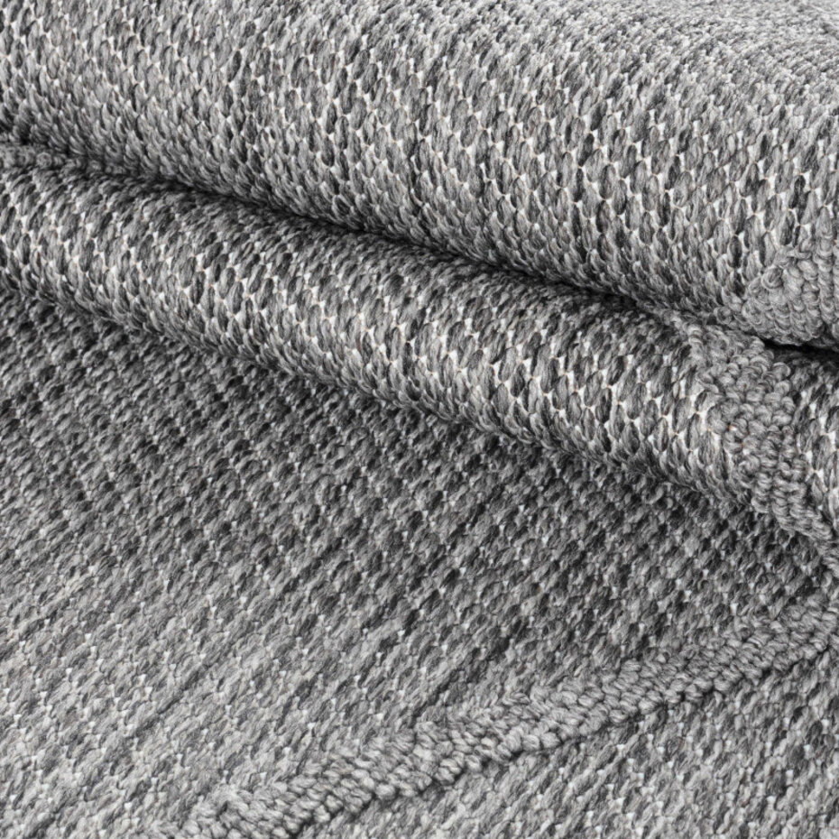 Tenedo Indoor & Outdoor Grijs vloerkleed - Geruit