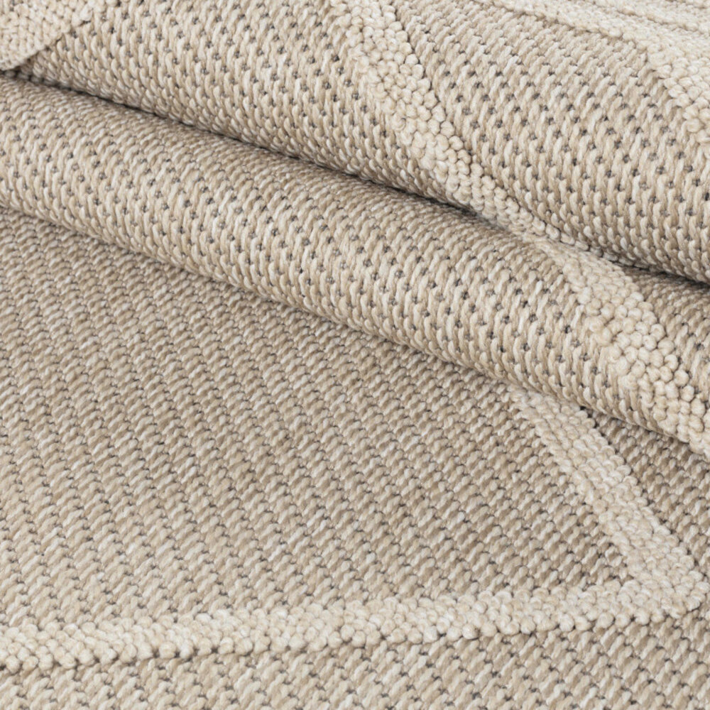 Tenedo Indoor & Outdoor Beige vloerkleed - Geruit Tenedo Indoor & Outdoor Beige vloerkleed - Geruit