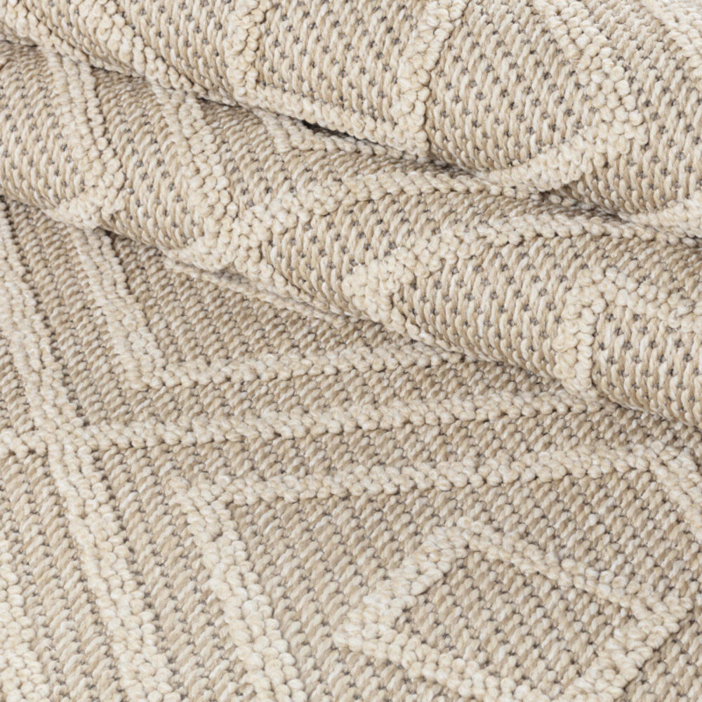 Tenedo Indoor & Outdoor Beige vloerkleed - Geruit Tenedo Indoor & Outdoor Beige vloerkleed - Geruit