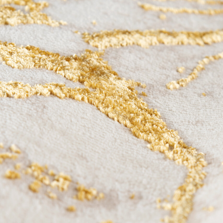 Ursula Modern Goud vloerkleed - Designer