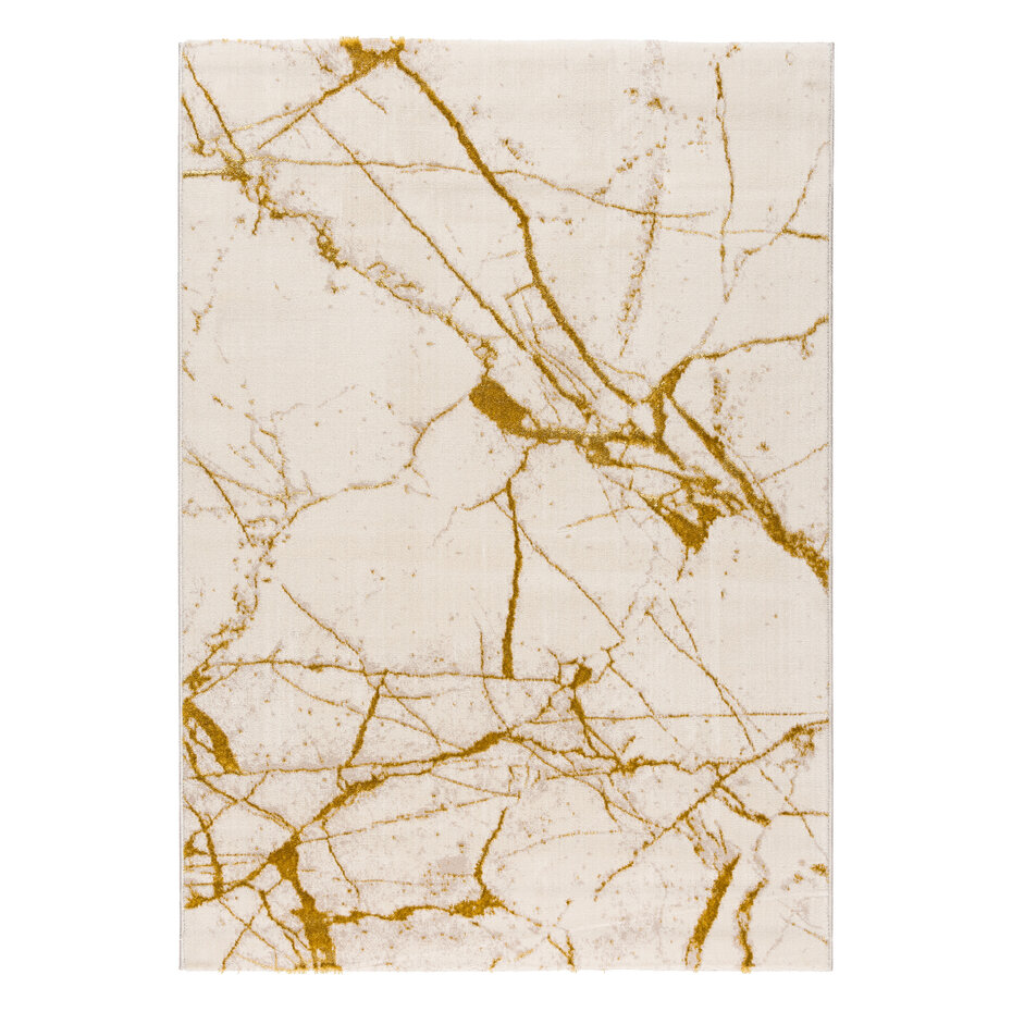 Ursula Modern Goud vloerkleed - Designer