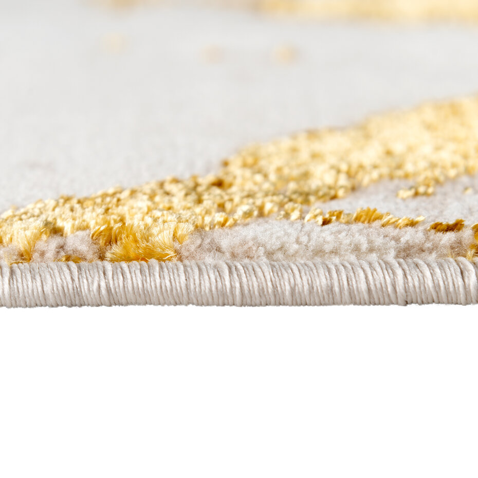 Ursula Modern Goud vloerkleed - Designer