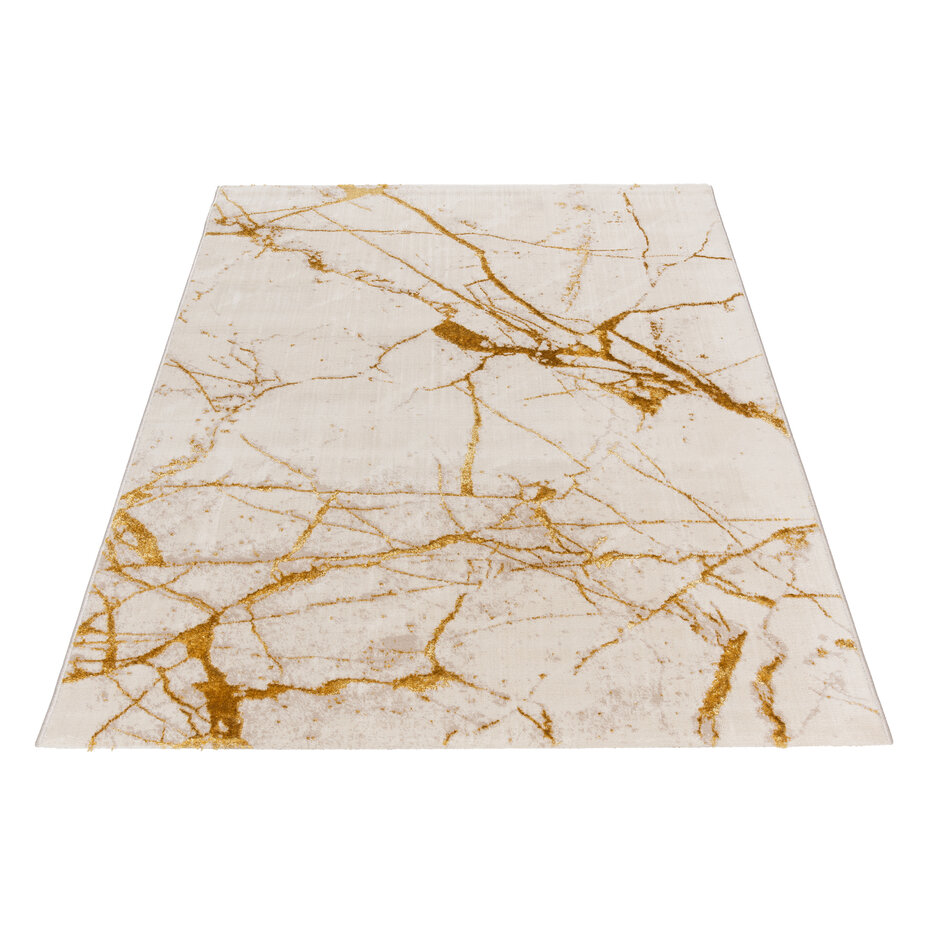 Ursula Modern Goud vloerkleed - Designer
