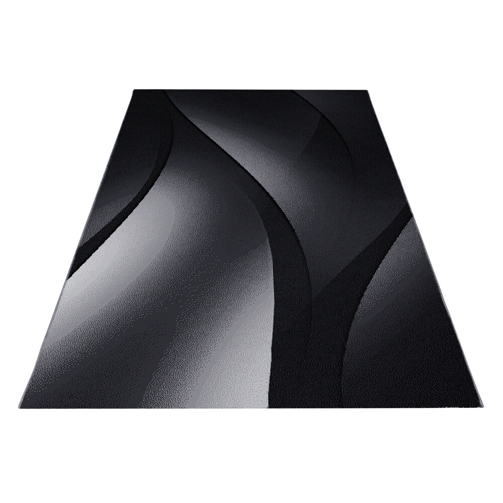 Marlon Modern Zwart / Grijs vloerkleed - Marlon Modern Zwart / Grijs vloerkleed -