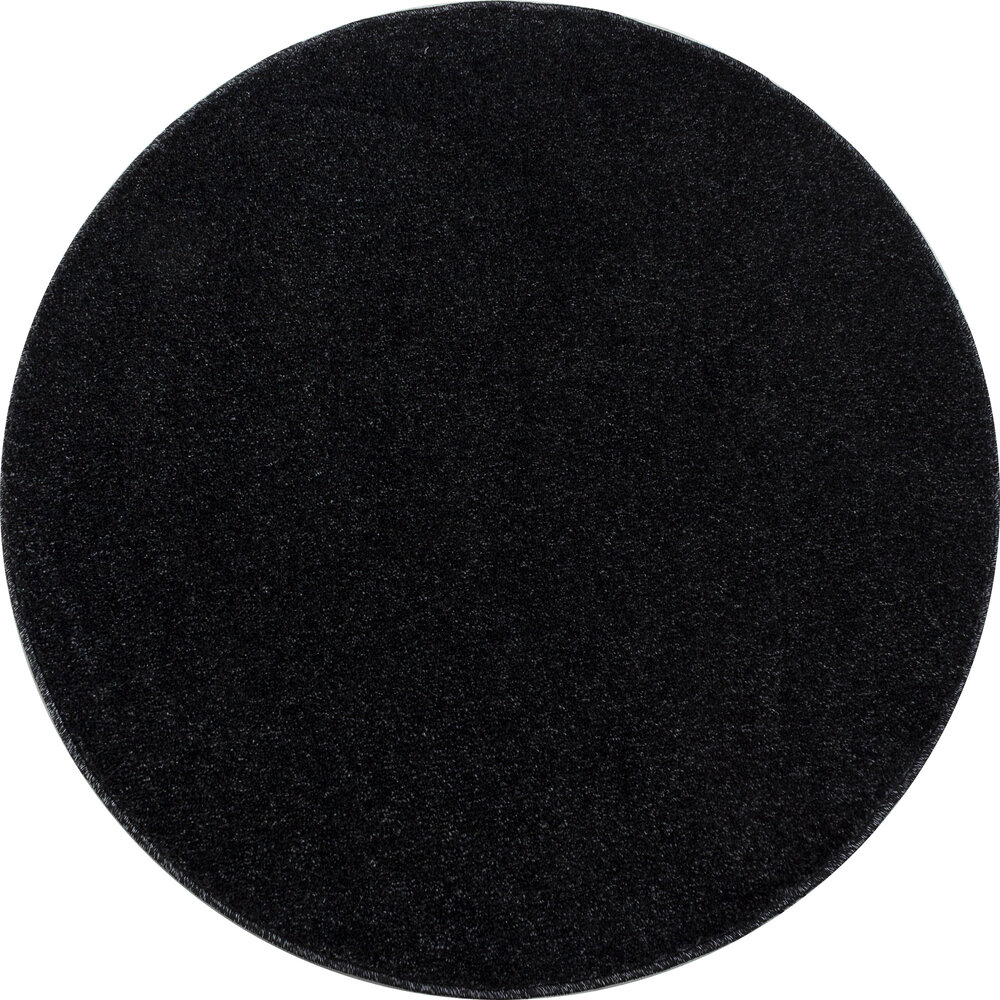 Liam Effen Antraciet vloerkleed - Rond Liam Effen Antraciet vloerkleed - Rond