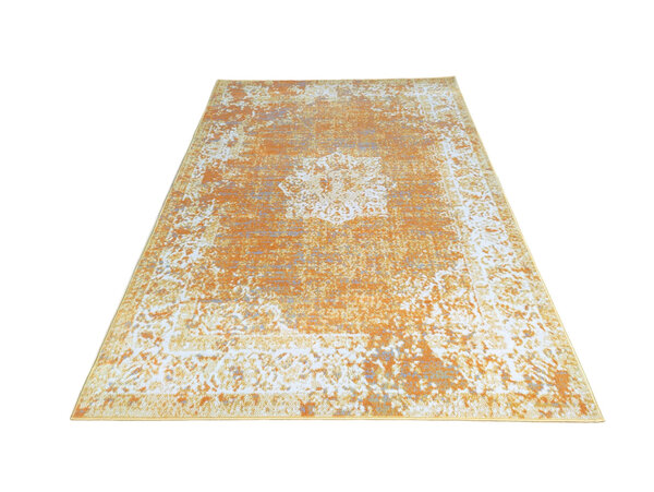 Sarande Vintage Geel vloerkleed - Medaillon