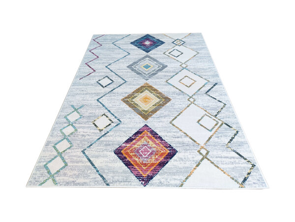 Sarande Vintage Multi vloerkleed - Ruiten