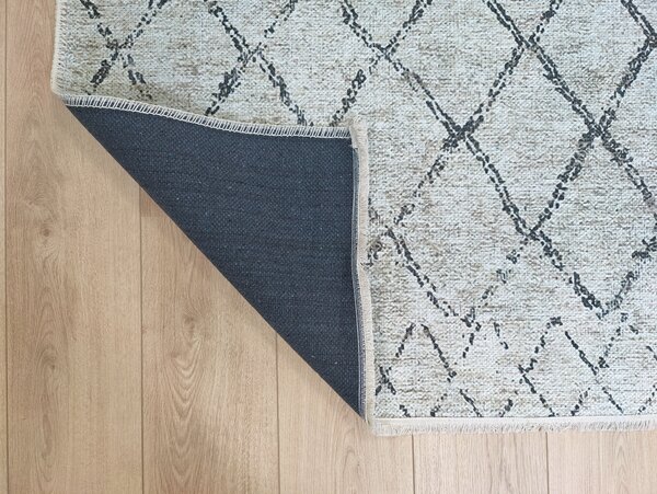 Adrasos Modern Beige - Bruin vloerkleed - Scandinavisch Design Wasbaar & Waterdicht