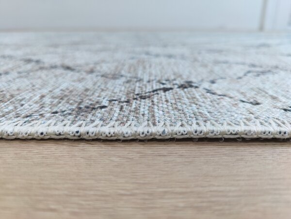 Adrasos Modern Beige - Bruin vloerkleed - Scandinavisch Design Wasbaar & Waterdicht
