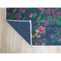 ADRASOS PATCHWORK ZWART VLOERKLEED GEBLOEMD WASBAAR & WATERDICHT