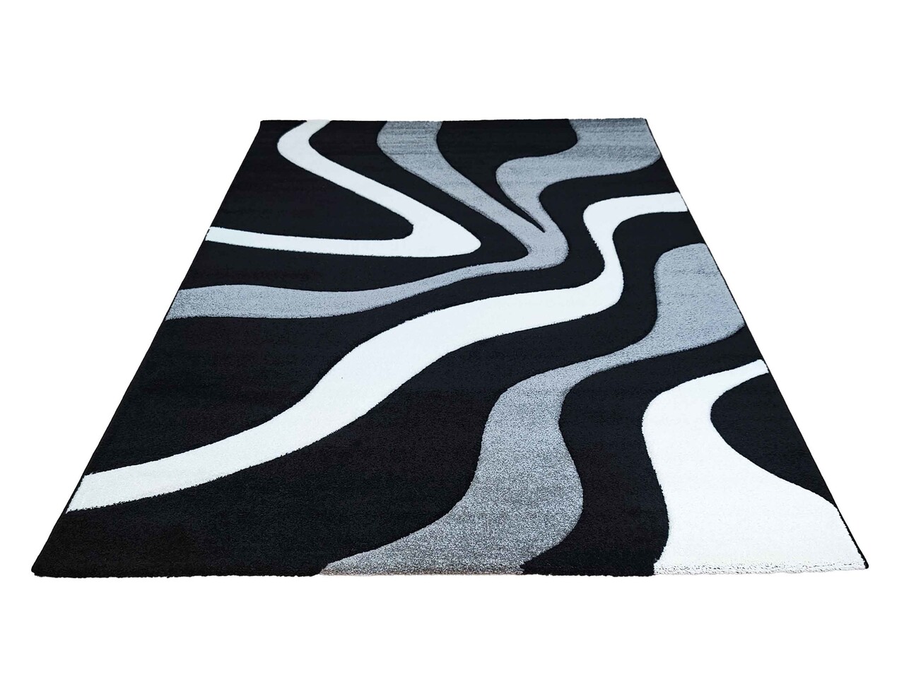 Kristal Modern Zwart vloerkleed Kristal Modern Zwart vloerkleed