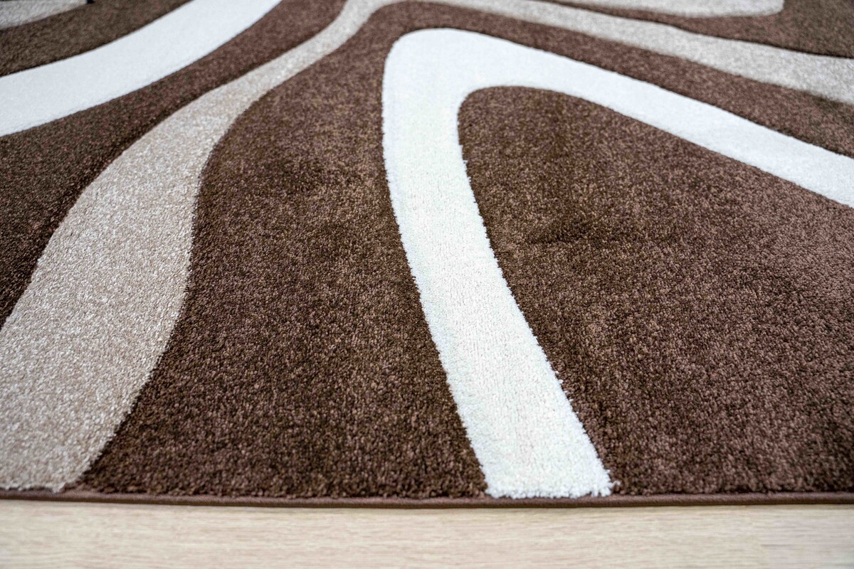 Kristal Modern Bruin vloerkleed