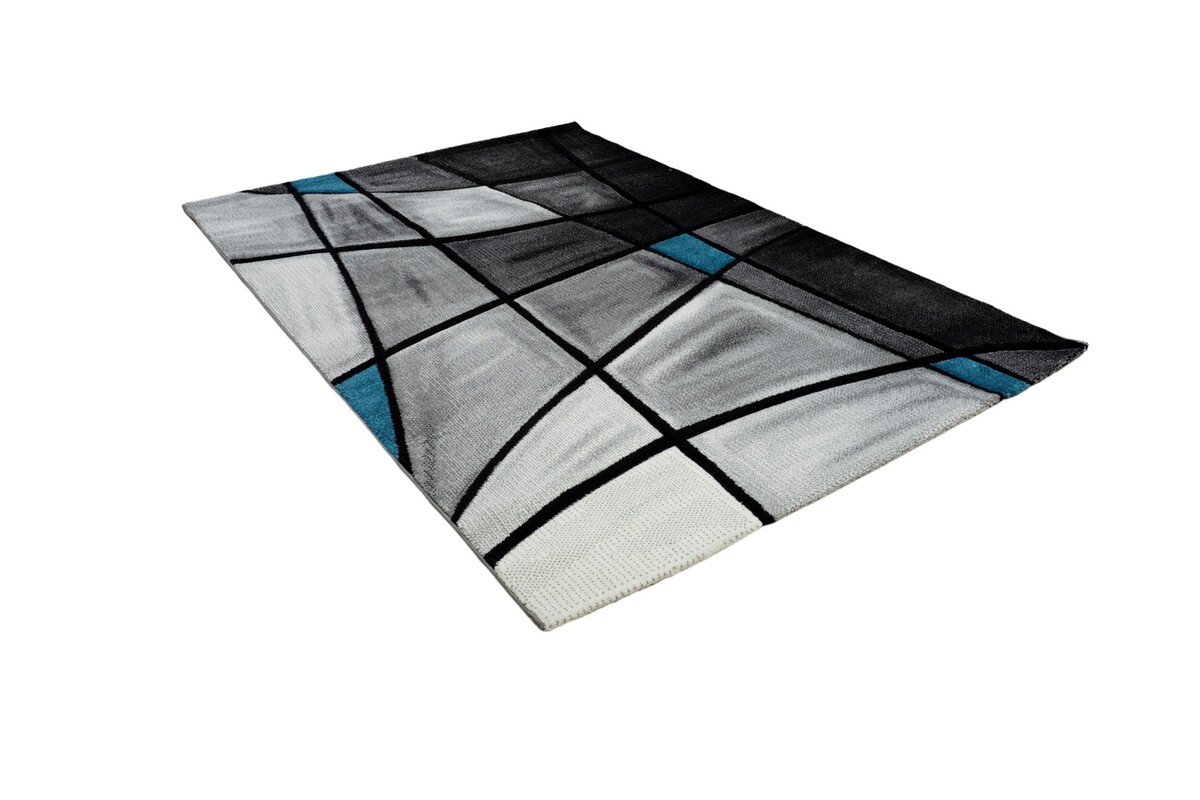 Modern vloerkleed - Kristal Blauw Modern vloerkleed - Kristal Blauw