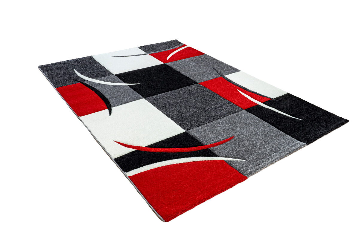 Kristal Modern Rood vloerkleed Kristal Modern Rood vloerkleed