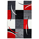 Kristal Modern Rood vloerkleed Kristal Modern Rood vloerkleed