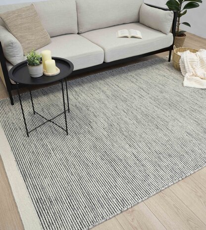 Wollen vloerkleed - Serenity Handgeweven - Grijs