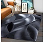 Marlon Modern Zwart / Grijs vloerkleed -