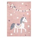 Playful Pals Kids Kinderkamer Roze vloerkleed - Paard Playful Pals Kids Kinderkamer Roze vloerkleed - Paard