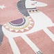Playful Pals Kids Kinderkamer Roze vloerkleed - Paard Playful Pals Kids Kinderkamer Roze vloerkleed - Paard