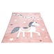 Playful Pals Kids Kinderkamer Roze vloerkleed - Paard Playful Pals Kids Kinderkamer Roze vloerkleed - Paard