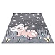 Playful Pals Kids Kinderkamer Grijs / Roze vloerkleed - Beertje Playful Pals Kids Kinderkamer Grijs / Roze vloerkleed - Beertje