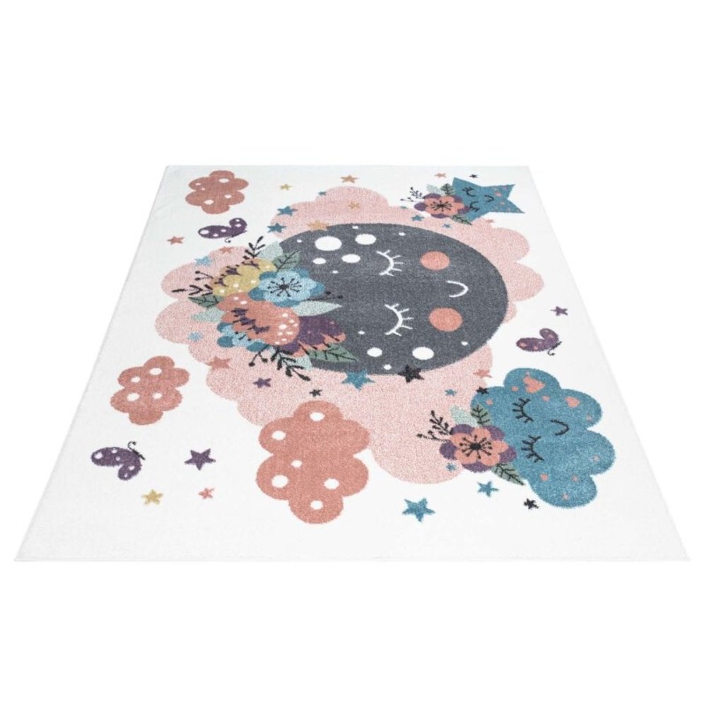 PLAYFUL PALS KIDS KINDERKAMER CREME VLOERKLEED WOLKEN