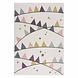 Playful Pals Kids Kinderkamer Crème vloerkleed - Vlaggetjes Playful Pals Kids Kinderkamer Crème vloerkleed - Vlaggetjes