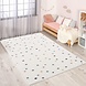 Playful Pals Kids Kinderkamer Crème vloerkleed - Confetti Playful Pals Kids Kinderkamer Crème vloerkleed - Confetti