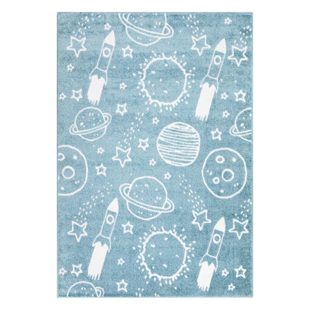 Playful Pals Kids Kinderkamer Blauw vloerkleed - Ruimte
