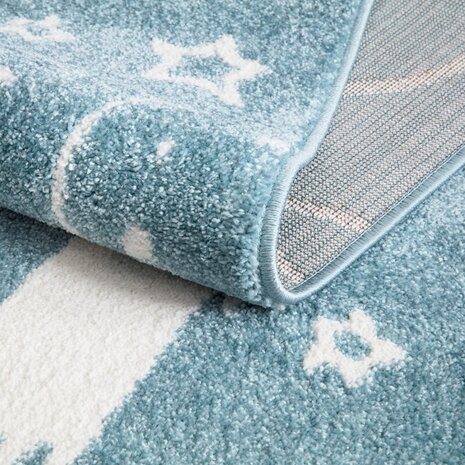 Playful Pals Kids Kinderkamer Blauw vloerkleed - Ruimte