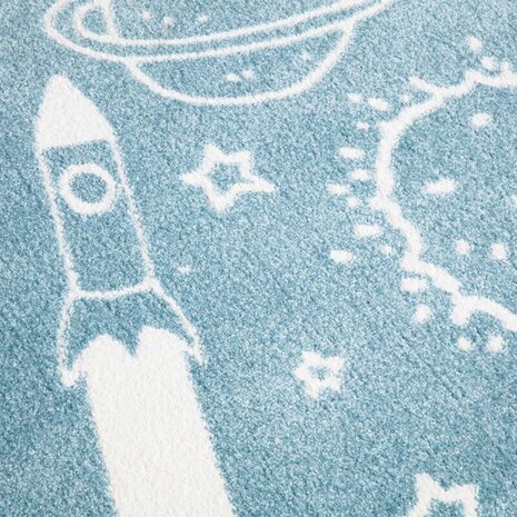 Playful Pals Kids Kinderkamer Blauw vloerkleed - Ruimte