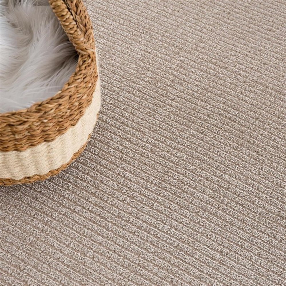 JUNIUS MODERN BEIGE VLOERKLEED EFFEN GESTREEPT