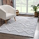 Solace Hoogpolig Grijs vloerkleed - Geruit Solace Hoogpolig Grijs vloerkleed - Geruit