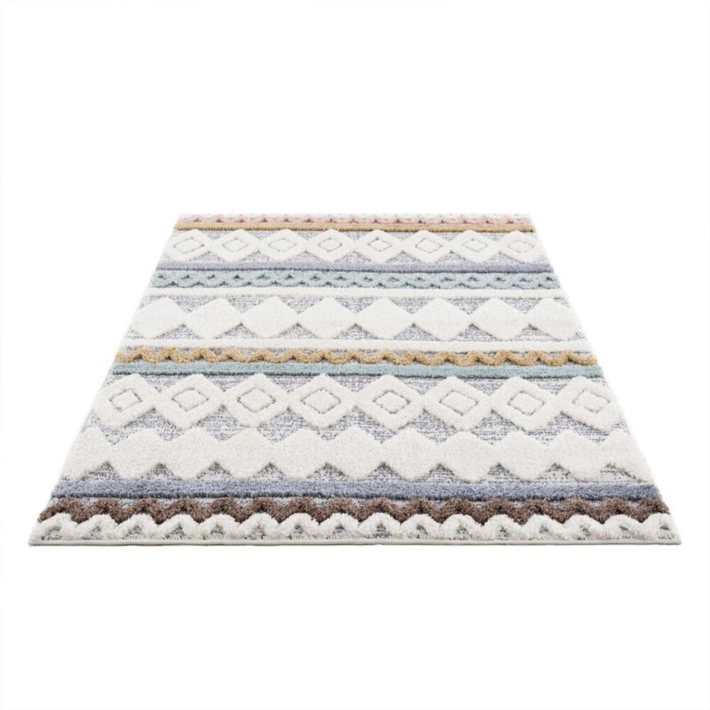 Solace Hoogpolig Multi vloerkleed - Geruit Solace Hoogpolig Multi vloerkleed - Geruit