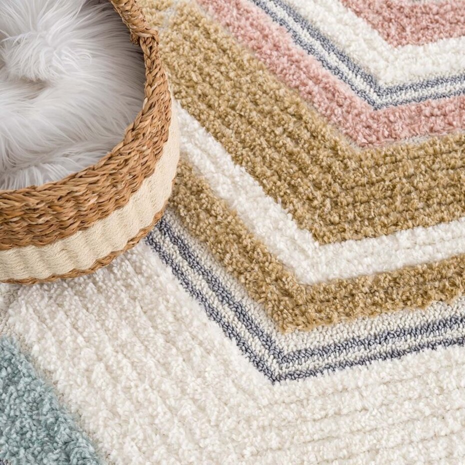 Solace Hoogpolig Multi vloerkleed -