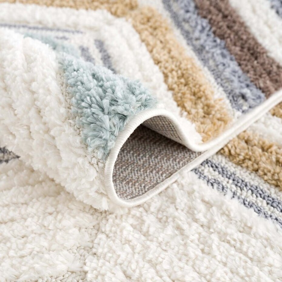 Solace Hoogpolig Multi vloerkleed -