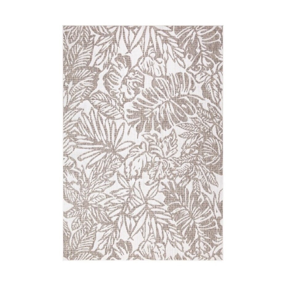 Lora Buitenkleed Gebloemd Beige vloerkleed - Voor Binnen & Buiten Lora Buitenkleed Gebloemd Beige vloerkleed - Voor Binnen & Buiten