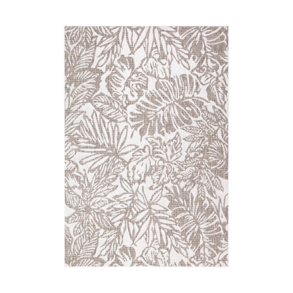 Lora Buitenkleed Gebloemd Beige vloerkleed - Voor Binnen & Buiten Lora Buitenkleed Gebloemd Beige vloerkleed - Voor Binnen & Buiten