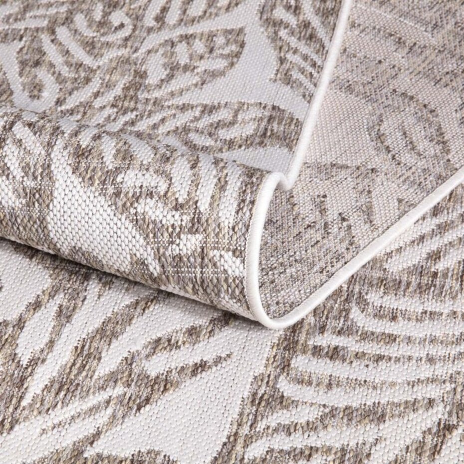 Lora Buitenkleed Gebloemd Beige vloerkleed - Voor Binnen & Buiten Lora Buitenkleed Gebloemd Beige vloerkleed - Voor Binnen & Buiten