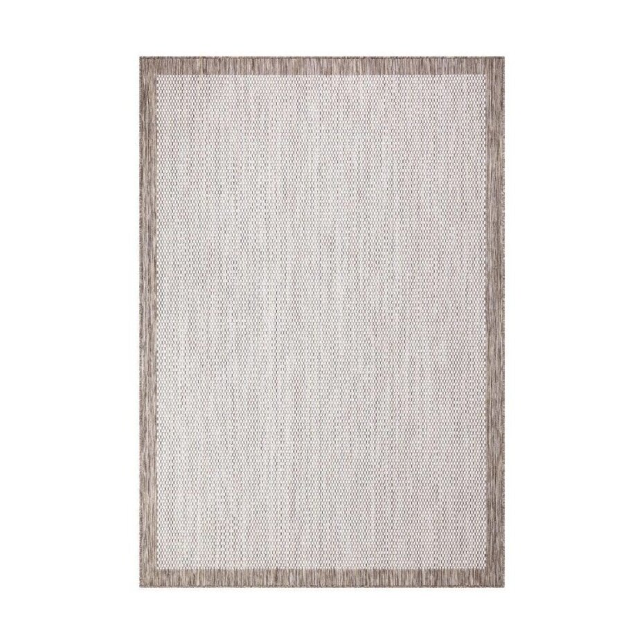 Lora Buitenkleed Kader Beige vloerkleed - Voor Binnen & Buiten