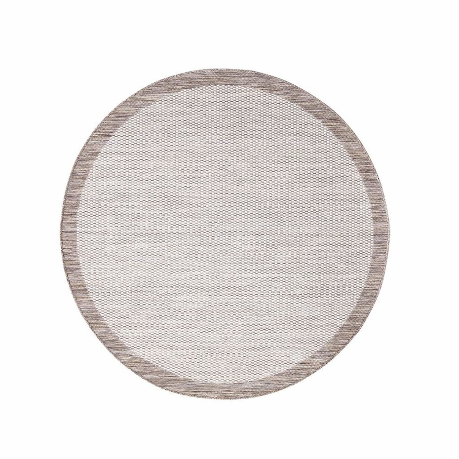 Lora Buitenkleed Kader Beige vloerkleed - Voor Binnen & Buiten