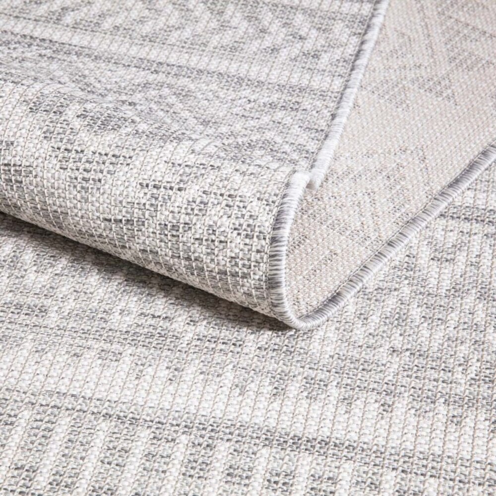 Hilaria Buitenkleed Zilver vloerkleed - Voor Binnen & Buiten