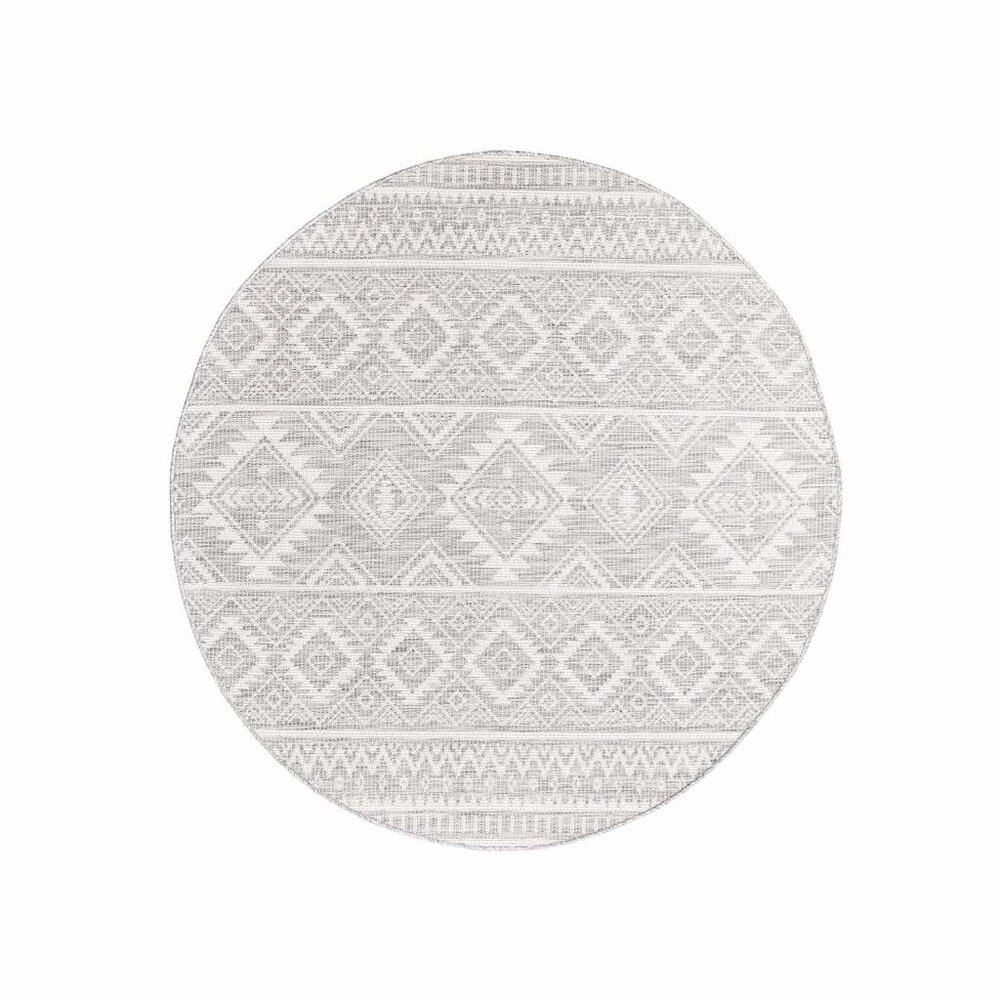 Hilaria Buitenkleed Zilver vloerkleed - Voor Binnen & Buiten