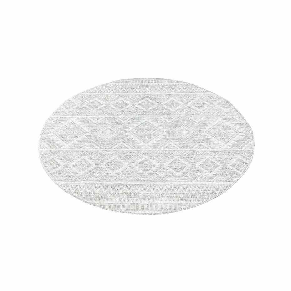 Hilaria Buitenkleed Zilver vloerkleed - Voor Binnen & Buiten