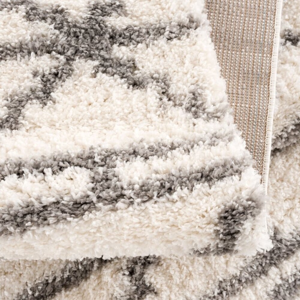 Calidia Hoogpolig Crème vloerkleed - Geruit Calidia Hoogpolig Crème vloerkleed - Geruit