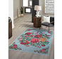 Adrasos Vintage Gebloemd Kelim Multi Wasbaar & Waterdicht