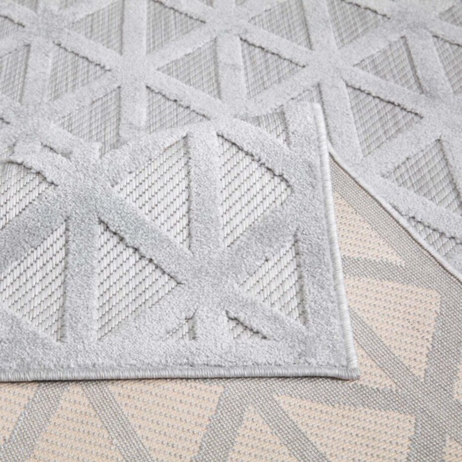Caprenia Buitenkleed Zilver vloerkleed - Indoor & Outdoor